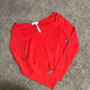 Altard State Red Long Sleeve Crop